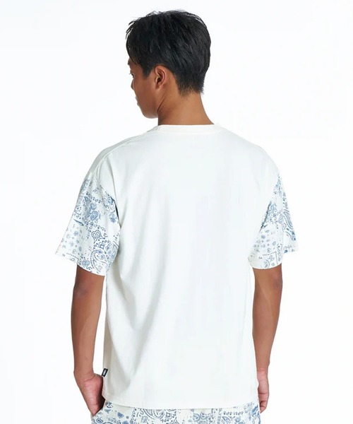 Quiksilver（クイックシルバー）の「QUIKSILVER/クイックシルバー 半袖 Tシャツ MERCURY PAISLEY SLEEVE ST QST262015（Tシャツ/カットソー・メンズ・ホワイト/インディゴブルー・M/L）」の4枚目の写真