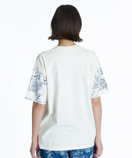 Quiksilver（クイックシルバー）の「QUIKSILVER/クイックシルバー 半袖 Tシャツ MERCURY PAISLEY SLEEVE ST QST262015（Tシャツ/カットソー・メンズ・ホワイト/インディゴブルー・M/L）」の6枚目の写真