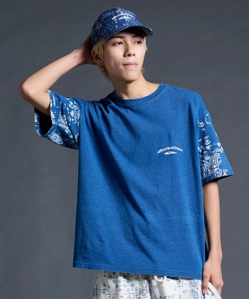 Quiksilver（クイックシルバー）の「QUIKSILVER/クイックシルバー 半袖 Tシャツ MERCURY PAISLEY SLEEVE ST QST262015（Tシャツ/カットソー・メンズ・ホワイト/インディゴブルー・M/L）」の10枚目の写真