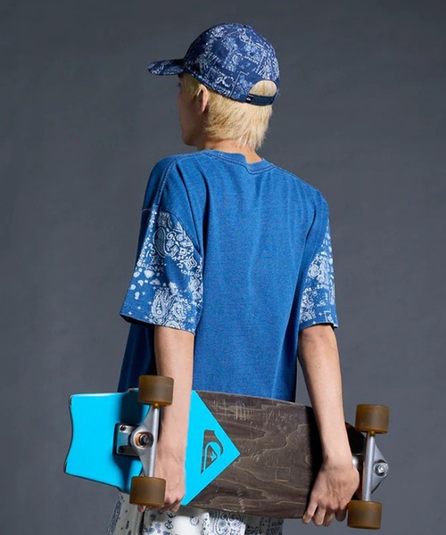 Quiksilver（クイックシルバー）の「QUIKSILVER/クイックシルバー 半袖 Tシャツ MERCURY PAISLEY SLEEVE ST QST262015（Tシャツ/カットソー・メンズ・ホワイト/インディゴブルー・M/L）」の11枚目の写真
