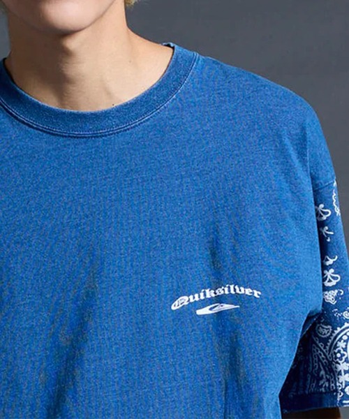 Quiksilver（クイックシルバー）の「QUIKSILVER/クイックシルバー 半袖 Tシャツ MERCURY PAISLEY SLEEVE ST QST262015（Tシャツ/カットソー・メンズ・ホワイト/インディゴブルー・M/L）」の14枚目の写真