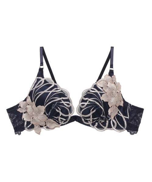 Ravijour（ラヴィジュール）の「コルディア トリックリフト ブラ(B～Eカップ)（ブラジャー・レディース・ブラック/アイボリー/パープル/ネイビー・B65/B70/B75/C65/C70/C75/D65/D70/D75/E65/E70/E75）」の13枚目の写真