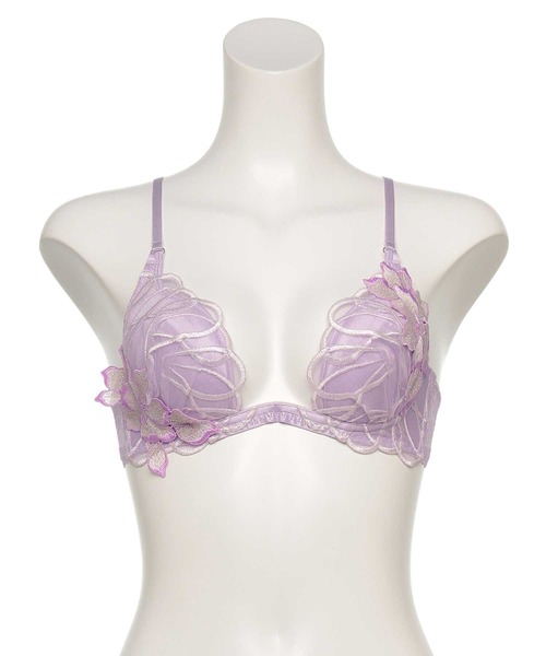 Ravijour（ラヴィジュール）の「コルディア トリックリフト ブラ(B～Eカップ)（ブラジャー・レディース・ブラック/アイボリー/パープル/ネイビー・B65/B70/B75/C65/C70/C75/D65/D70/D75/E65/E70/E75）」の20枚目の写真