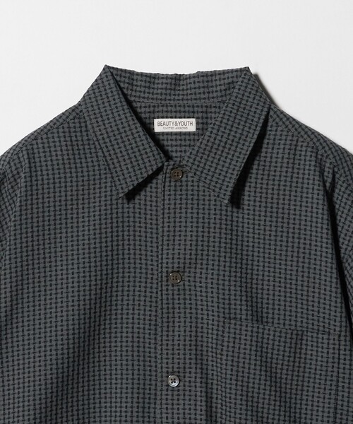 BEAUTY&YOUTH UNITED ARROWS(ビューティーアンドユースユナイテッドアローズ)の「コクーン ドビー キャンプカラー シャツ GRANDE型(シャツ/ブラウス・メンズ・ロイヤルブルー/ブラック/ダークグレー・M/XL/S/L)」の18枚目の写真