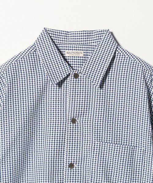 BEAUTY&YOUTH UNITED ARROWS(ビューティーアンドユースユナイテッドアローズ)の「コクーン ドビー キャンプカラー シャツ GRANDE型(シャツ/ブラウス・メンズ・ロイヤルブルー/ブラック/ダークグレー・M/XL/S/L)」の10枚目の写真
