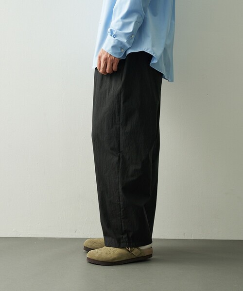 PORTER CLASSIC(ポータークラシック)の「【PORTER CLASSIC/ポータークラシック】PC-035-3942-0010/BLACK/POPLIN EASY PANTS(その他パンツ・メンズ・ブラック・2/3)」の3枚目の写真