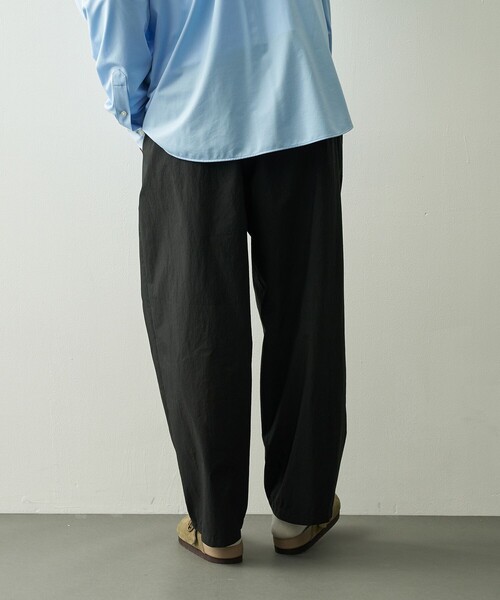 PORTER CLASSIC(ポータークラシック)の「【PORTER CLASSIC/ポータークラシック】PC-035-3942-0010/BLACK/POPLIN EASY PANTS(その他パンツ・メンズ・ブラック・2/3)」の4枚目の写真