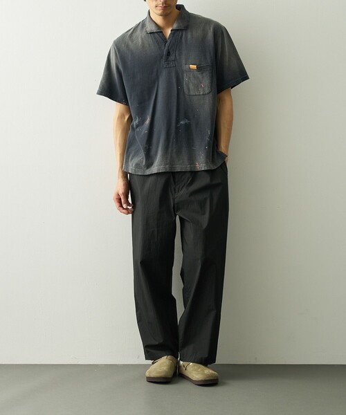 PORTER CLASSIC(ポータークラシック)の「【PORTER CLASSIC/ポータークラシック】PC-035-3942-0010/BLACK/POPLIN EASY PANTS(その他パンツ・メンズ・ブラック・2/3)」の6枚目の写真