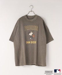 LOWRYS FARM（ローリーズファーム）の「【LFM(U)】MLB*PEANUTSピグメントTSS  664942（Tシャツ/カットソー）」