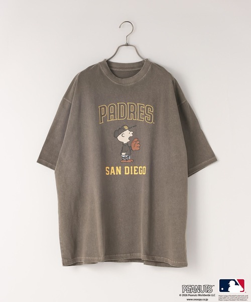 LOWRYS FARM（ローリーズファーム）の「【LFM(U)】ＭＬＢ＊ＰＥＡＮＵＴＳピグメントＴＳＳ　 664942（Tシャツ/カットソー・メンズ・ブラウン/ブラック/ホワイト/ネイビー・LARGE/MEDIUM）」の3枚目の写真