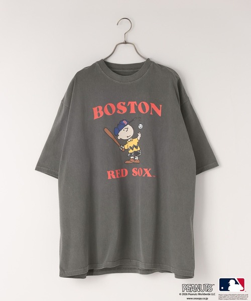 LOWRYS FARM（ローリーズファーム）の「【LFM(U)】ＭＬＢ＊ＰＥＡＮＵＴＳピグメントＴＳＳ　 664942（Tシャツ/カットソー・メンズ・ブラウン/ブラック/ホワイト/ネイビー・LARGE/MEDIUM）」の2枚目の写真