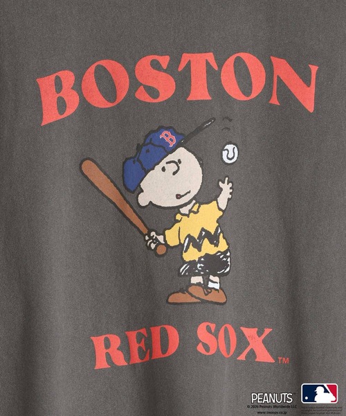 LOWRYS FARM（ローリーズファーム）の「【LFM(U)】ＭＬＢ＊ＰＥＡＮＵＴＳピグメントＴＳＳ　 664942（Tシャツ/カットソー・メンズ・ブラウン/ブラック/ホワイト/ネイビー・LARGE/MEDIUM）」の13枚目の写真