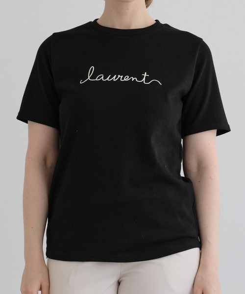 ZAKKA-BOX(ザッカボックス)の「裾レース付きシンプルロゴTシャツ(Tシャツ/カットソー・レディース・ホワイト/ブラック/ラベンダー・FREE)」の17枚目の写真