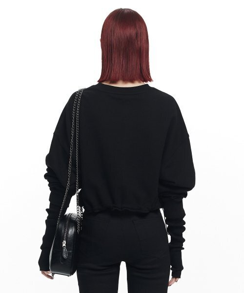 MAISON MINED(メゾンミネド)の「(W) GODDESS LOGO CROP MTM BLACK(スウェット・レディース・その他・1/2)」の4枚目の写真
