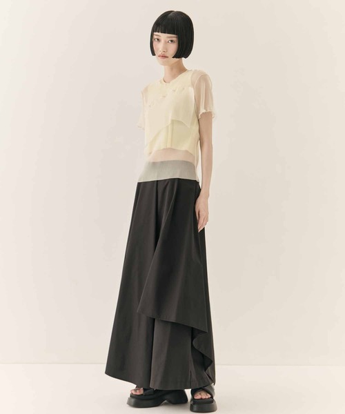 kotohayokozawa（コトハヨコザワ）の「【kotohayokozawa/コトハヨコザワ】GHOST TODO TOP SHORT SLEEVE +INNER/ゴーストトゥードゥショートスリーブインナー（Tシャツ/カットソー・レディース・ブルー/ブラック/ライトブルー/ホワイト・FREE）」の10枚目の写真