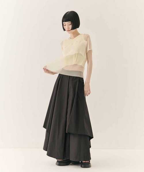 kotohayokozawa（コトハヨコザワ）の「【kotohayokozawa/コトハヨコザワ】GHOST TODO TOP SHORT SLEEVE +INNER/ゴーストトゥードゥショートスリーブインナー（Tシャツ/カットソー・レディース・ブルー/ブラック/ライトブルー/ホワイト・FREE）」の9枚目の写真