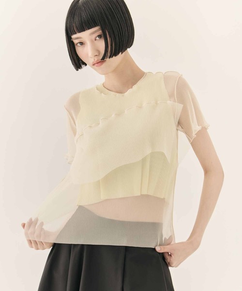 kotohayokozawa（コトハヨコザワ）の「【kotohayokozawa/コトハヨコザワ】GHOST TODO TOP SHORT SLEEVE +INNER/ゴーストトゥードゥショートスリーブインナー（Tシャツ/カットソー・レディース・ブルー/ブラック/ライトブルー/ホワイト・FREE）」の6枚目の写真