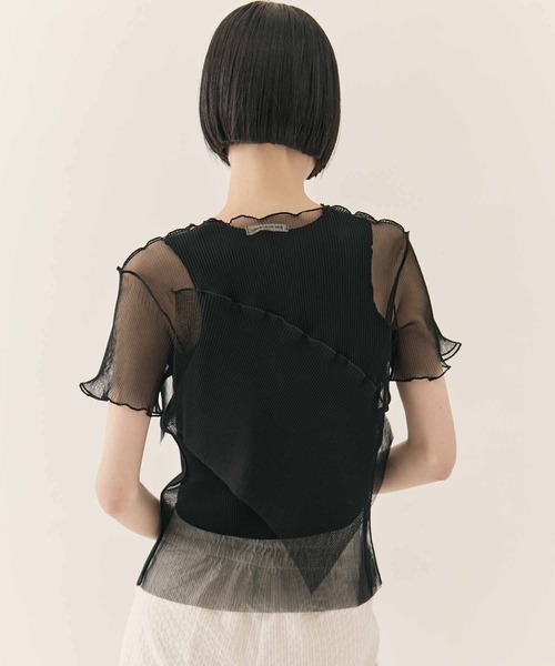 kotohayokozawa（コトハヨコザワ）の「【kotohayokozawa/コトハヨコザワ】GHOST TODO TOP SHORT SLEEVE +INNER/ゴーストトゥードゥショートスリーブインナー（Tシャツ/カットソー・レディース・ブルー/ブラック/ライトブルー/ホワイト・FREE）」の22枚目の写真