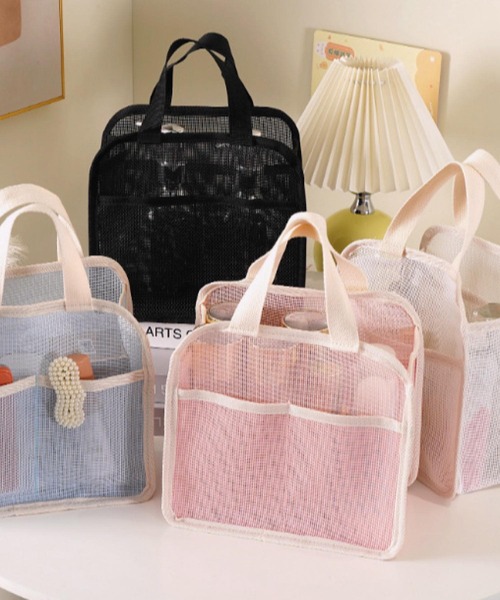 Mignonjour(ミニョンジュール)の「Mignonjour/メッシュミニバッグ M2917(ハンドバッグ・レディース・ホワイト/ブルー/ピンク/ブラック・FREE)」の9枚目の写真