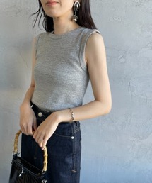 THE SHINZONE（ザ　シンゾーン）の「[THE SHINZONE/ザ シンゾーン] サーキュラーリブ ノースリーブカットソー（Tシャツ/カットソー）」