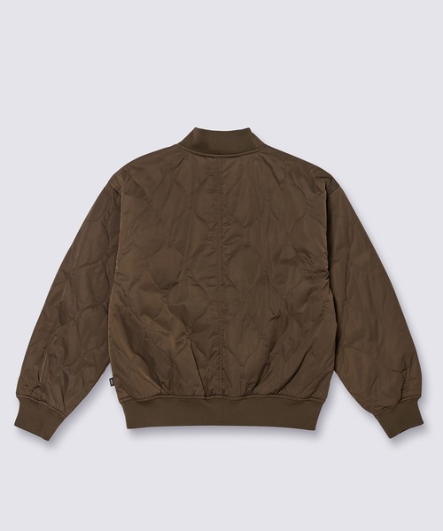 VANS(バンズ)の「ウィメンズ BENNETT キルテッド ボマージャケット / Bennett Quilted Bomber TURKISH VN000MAND4C1(その他アウター・レディース・ダークブラウン・X-SMALL/X-LARGE/SMALL/MEDIUM/LARGE)」の2枚目の写真