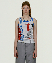 TEKET | Joytamin Sleeveless Melange Gray(Tシャツ/カットソー)