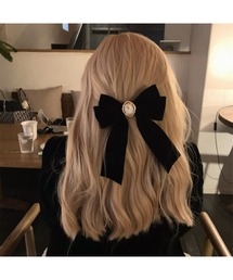 CERCA（チェルカ）の「【Bls】【ZA】【Bling Leads】クラシカル ゴシック風リボン ヘアアクセサリー（バレッタ/ヘアクリップ）」