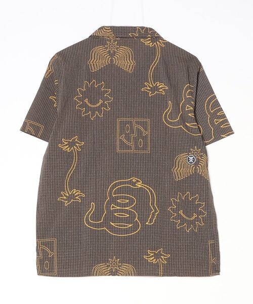 Lafayette(ラファイエット)の「ロアーク【ROARK RUN AMOK】-ボタンダウンシャツ【半袖シャツ】【RUN AMOK BLESS UP TRAIL SHIRT BROWN RW600-KFF】(シャツ/ブラウス・メンズ・ブラウン・L/S)」の2枚目の写真