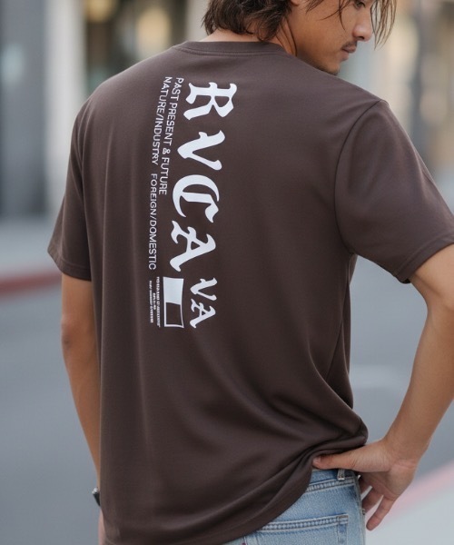 RVCA(ルーカ)の「RVCA メンズ OE STARIGHT SFST サーフTシャツ 【2026年夏モデル】(Tシャツ/カットソー・メンズ・ホワイト/ブラック/カーキ/ブラウン・SMALL/MEDIUM/LARGE/X-LARGE)」の3枚目の写真