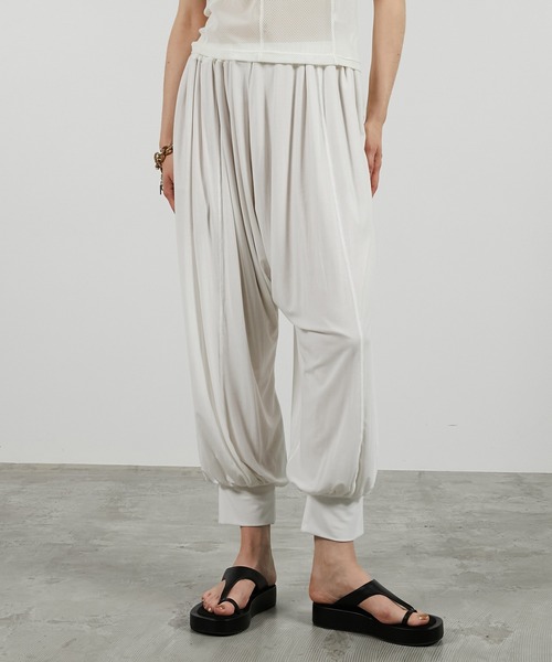 PRANK PROJECT(プランクプロジェクト)の「【2026Summer Pre-Order】ジャージサルエルパンツ / Jersey Skirt Pants(その他パンツ・レディース・グレー/ホワイト/ブラック・36/38)」の2枚目の写真