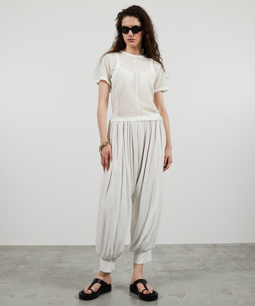 PRANK PROJECT(プランクプロジェクト)の「【2026Summer Pre-Order】ジャージサルエルパンツ / Jersey Skirt Pants(その他パンツ・レディース・グレー/ホワイト/ブラック・36/38)」の18枚目の写真