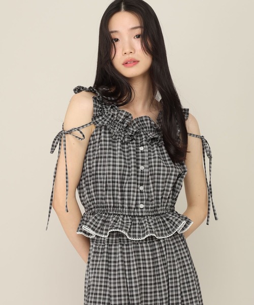 Heather(ヘザー)の「2WAYフリルショルダーブラウス 814970(シャツ/ブラウス・レディース・ブラック系その他/ホワイト系その他・FREE)」の15枚目の写真