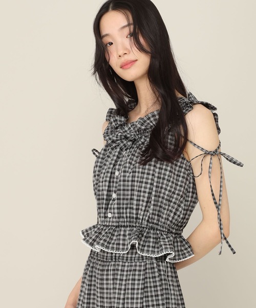 Heather(ヘザー)の「2WAYフリルショルダーブラウス 814970(シャツ/ブラウス・レディース・ブラック系その他/ホワイト系その他・FREE)」の16枚目の写真