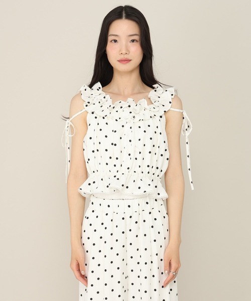 Heather(ヘザー)の「2WAYフリルショルダーブラウス 814970(シャツ/ブラウス・レディース・ブラック系その他/ホワイト系その他・FREE)」の21枚目の写真