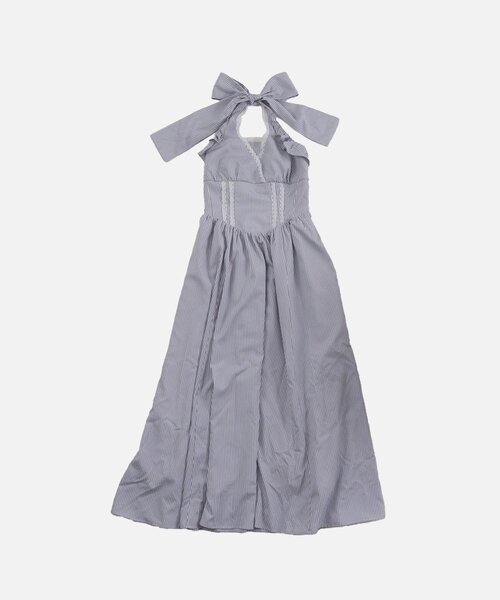Belle Charme(ベルシャルム)の「【Belle Charme】Halter Neck Long Onepiece(ワンピース・レディース・ブラック/グレー/オフホワイト・FREE)」の12枚目の写真