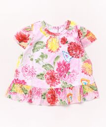 HAKKA BABY | [ベビー]32／－天竺オリジナルダリアハートプリントチュニックTシャツ(Tシャツ/カットソー)
