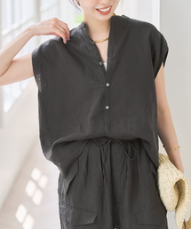 TICCA(ティッカ)の「TICCA / ティッカ リネンフレンチシャツ(シャツ/ブラウス)」