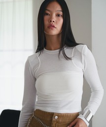 【SELECT】Shoulder pad long sleeve T-shirt/ショルダーパッド長袖Tシャツ