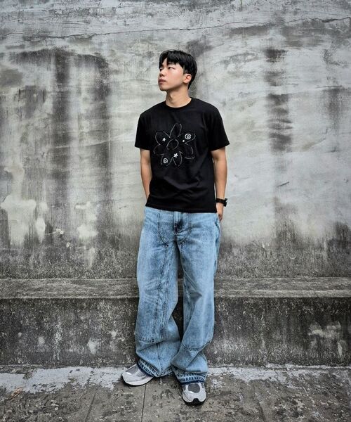 AWESOME STUDIO（オーサムスタジオ）の「フラワーパッチワーク半袖Tシャツブラック（Tシャツ/カットソー・レディース・ブラック・FREE）」の7枚目の写真