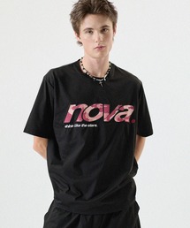 【SET-UP着用可能】総柄ロゴプリントTシャツ UVカット 吸水速乾