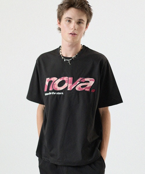 MSG(エムエスジー)の「【SET-UP着用可能】総柄ロゴプリントTシャツ UVカット 吸水速乾(Tシャツ/カットソー・メンズ・ブラック/ピンク/アイボリー・M/L)」の10枚目の写真
