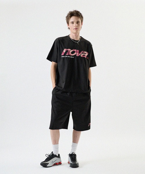 MSG(エムエスジー)の「【SET-UP着用可能】総柄ロゴプリントTシャツ UVカット 吸水速乾(Tシャツ/カットソー・メンズ・ブラック/ピンク/アイボリー・M/L)」の14枚目の写真