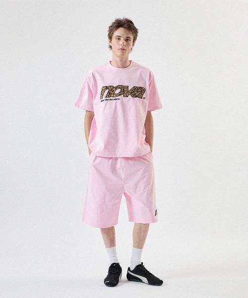 MSG(エムエスジー)の「【SET-UP着用可能】総柄ロゴプリントTシャツ UVカット 吸水速乾(Tシャツ/カットソー・メンズ・ブラック/ピンク/アイボリー・M/L)」の21枚目の写真