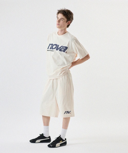 MSG(エムエスジー)の「【SET-UP着用可能】総柄ロゴプリントTシャツ UVカット 吸水速乾(Tシャツ/カットソー・メンズ・ブラック/ピンク/アイボリー・M/L)」の7枚目の写真