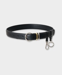 CINOH（チノ）の「UTILITY LEATHER BELT _ SILVER BUCKLE / GOLD - SILVER LOOPS（ベルト）」