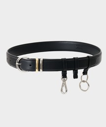 CINOH（チノ）の「UTILITY LEATHER BELT _ SILVER BUCKLE / GOLD - SILVER LOOPS（ベルト）」