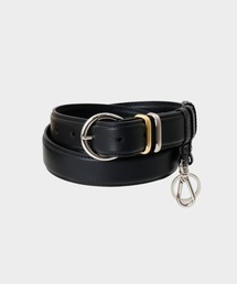 CINOH（チノ）の「UTILITY LEATHER BELT _ SILVER BUCKLE / GOLD - SILVER LOOPS（ベルト）」