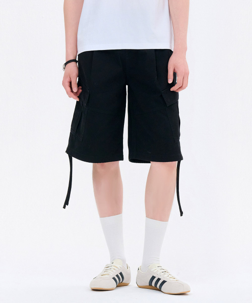 CHASECULT(チェイスカルト)の「男性コットンカーゴバミューダパンツ-FBRK2542D03(その他パンツ・メンズ・ブラック・70/76/82/86)」の3枚目の写真