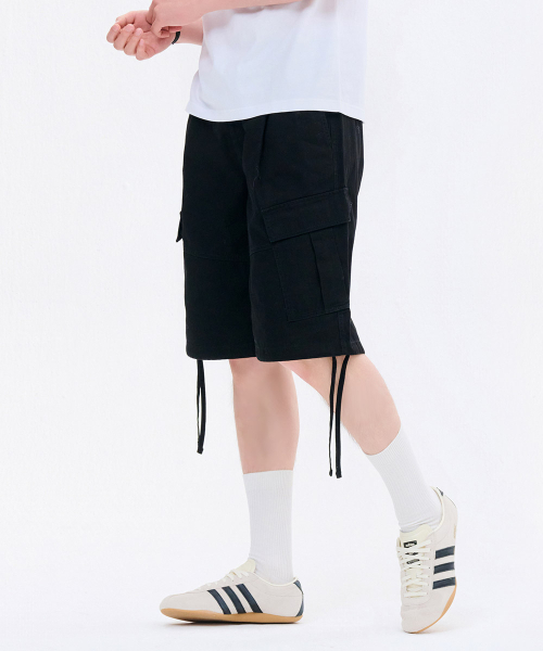 CHASECULT(チェイスカルト)の「男性コットンカーゴバミューダパンツ-FBRK2542D03(その他パンツ・メンズ・ブラック・70/76/82/86)」の4枚目の写真