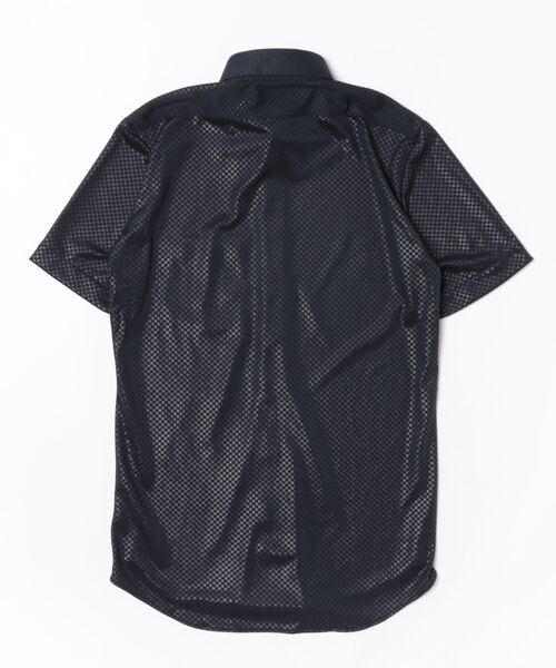 TAKA-Q(タカキュー)の「ワイシャツ メンズ ストレッチ 吸水速乾 ノンアイロン クールパス ボタンダウン 半袖 ビジネス ドレス NEWスタンダードフィット(ビジネスシャツ・メンズ・ネイビー・MEDIUM/LARGE/X-LARGE/3L/S)」の2枚目の写真